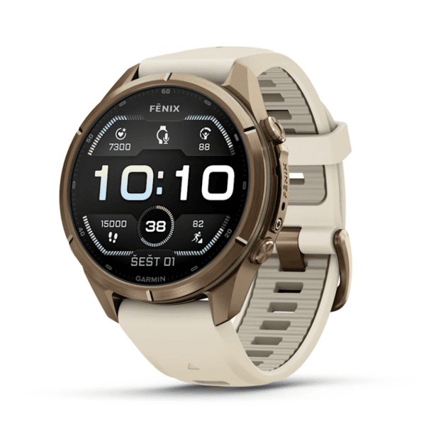 Fenix 9 Pro, 43mm, AMOLED, Sapphire, Autum Gold Titanium (010-04335-26)