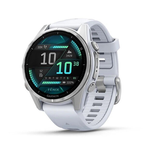 Fenix 8 43mm, AMOLED GLASS Silver, Whitestone (010-02903-00)