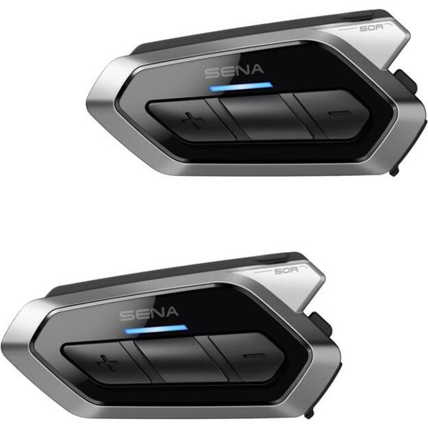 50R Low Profile Motorcycle Communication System with SOUND BY Harman Kardon Dual Pack