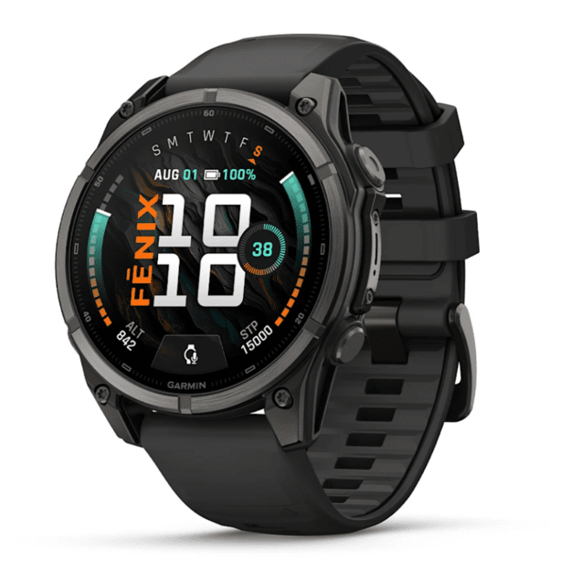 Fenix 9, 47mm, AMOLED, Sapphire, Carbon DLC, Black Titanium (010-04762-11)