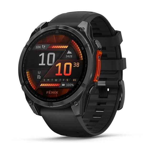 Fenix 8 51mm, AMOLED, GLASS Gray, Black (010-02905-00)