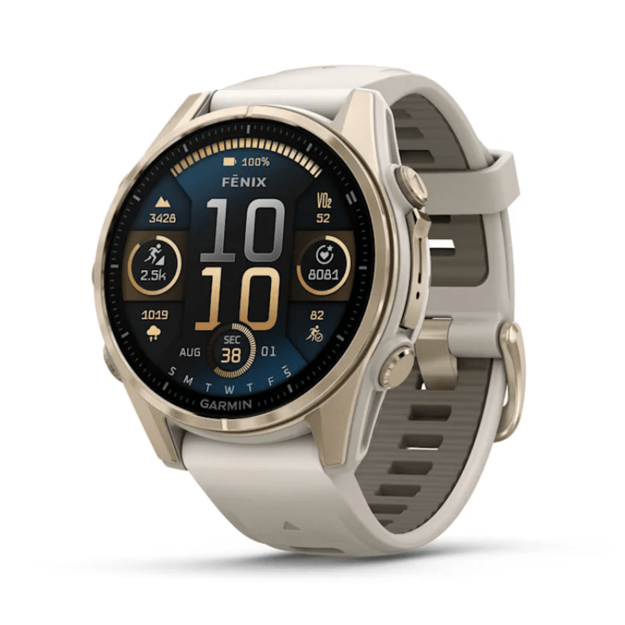 Fenix 8 43mm, AMOLED, Sapphire, Gold, Sandstone (010-02903-11)