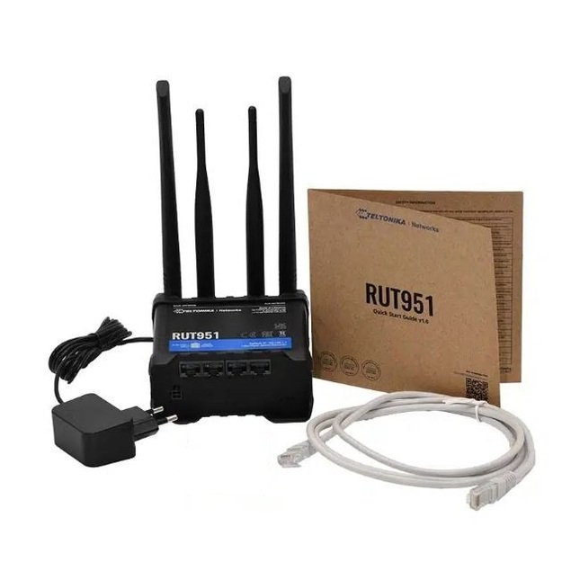 Teltonika RUT951 maršrutizatorius LTE CAT4 PoE 2SIM 4ETH  2