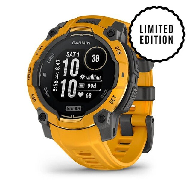 Garmin Instinct 3 - 45 mm, SOLAR, Sunburst/Grey (010-02934-02)