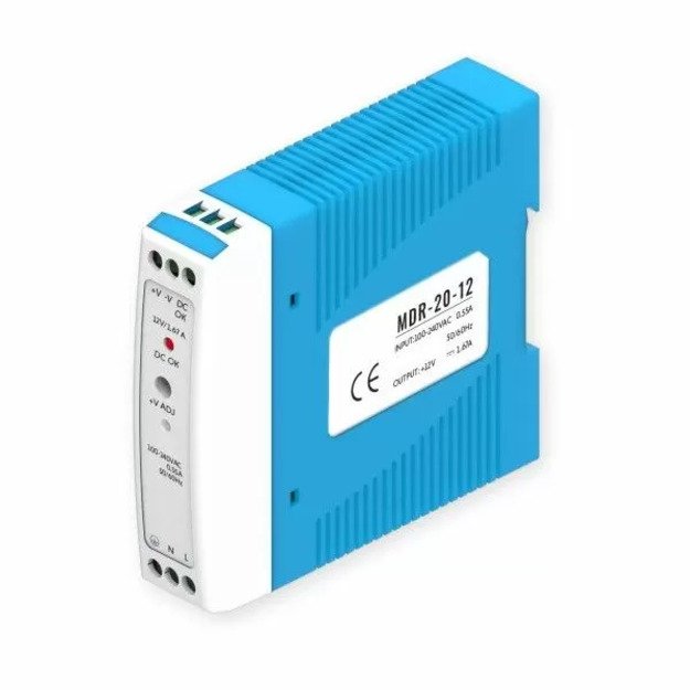 Teltonika DIN bėgio maitinimo šaltinis 12V 20W 1.67A PR3PDNP0 1