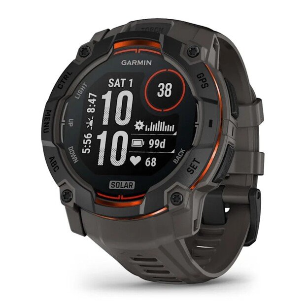 Garmin Instinct 3 - 50 mm, SOLAR, Black/Charcoal (010-02935-00)