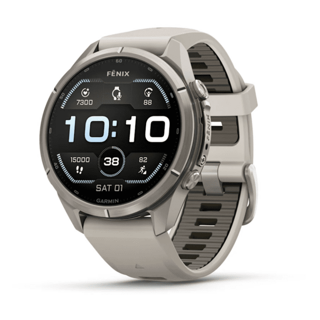Fenix 9 Pro, 43mm, AMOLED, Sapphire, Fox Grey/Dark Sandstone Titanium (010-04335-86)