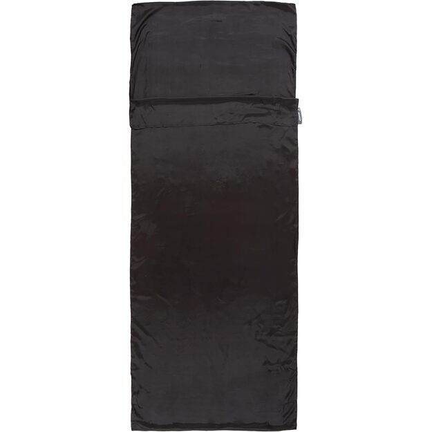 Lifeventure Silk Ultimate Sleeping Bag Liner, Rectangular, Black