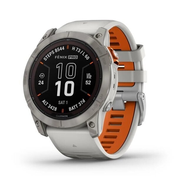 Fenix 7X Pro Sapphire Solar Titanium Gray Ember Orange (010-02778-15)