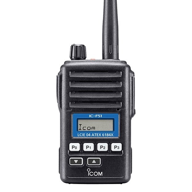 ICOM IC-F51 ATEX darbui sprogioje aplinkoje